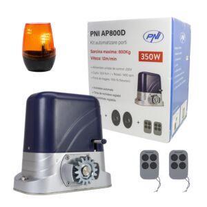 Sada pro automatizaci brány PNI AP800D, motor, fotobuňky, dálkové ovládání, lampa, 230V, 1100 N a posuvná brána 800KG