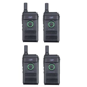 Sada 4 přenosných radiostanic PNI PMR R10 PRO, 446MHz, 0,5W, 16 programovatelných kanálů, 16 PMR a 50 CTCSS a 104 DCS tónů