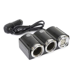 Rozbočovač autozapalovače PNI Zapalovač 20 12V/24V 2 výstupy, 2 x USB, LED indikátor