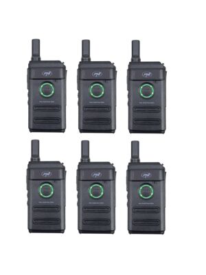 Sada 6 přenosných radiostanic PNI PMR R10 PRO, 446MHz, 0,5W, 16 programovatelných kanálů, 16 PMR a 50 CTCSS a 104 DCS tónů