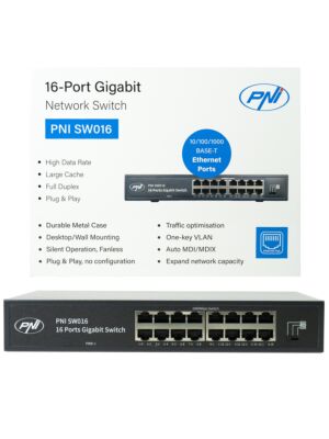 Přepínač PNI SW016, 16 x 10/100/1000 Mbps